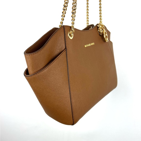 Michael Kors Women’s Brown Leather Shoulder Bag Size Medium - Picture 5 of 9